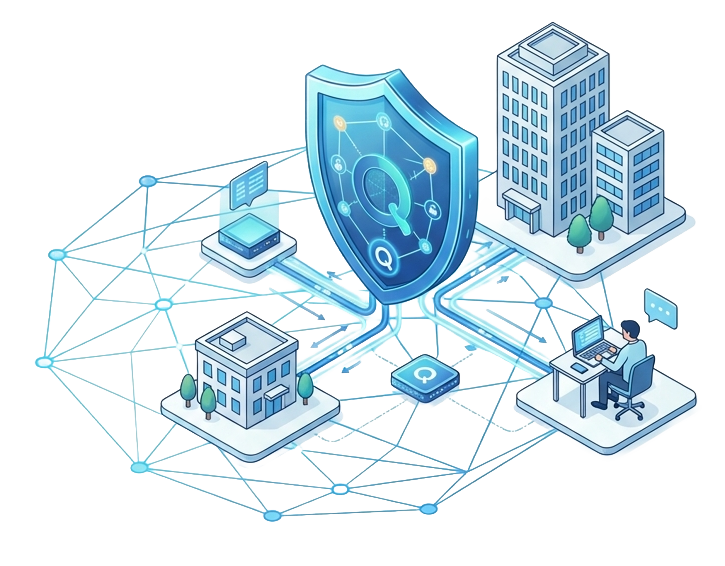 QuadWAN ネットワーク図