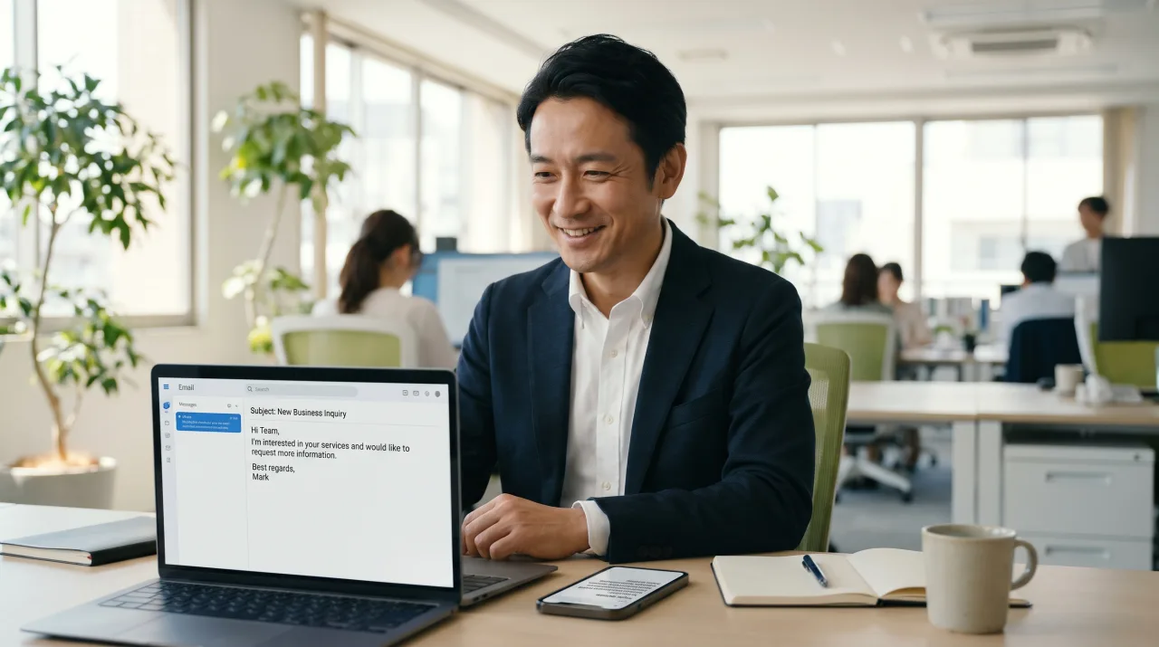 通知メールと自動返信