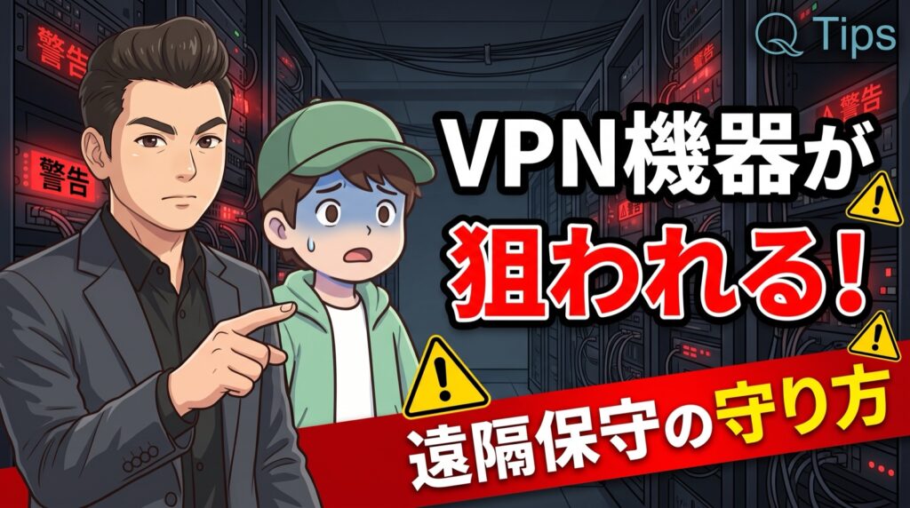 Q-Tipsラジオ VPN機器の脆弱性と遠隔保守のサムネイル